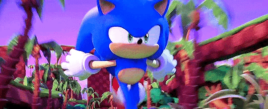 Content page! (GIF of Sonic The Hedgehog)