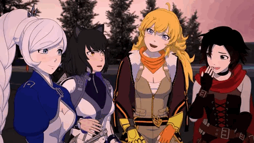 About page! (GIF of Team RWBY)